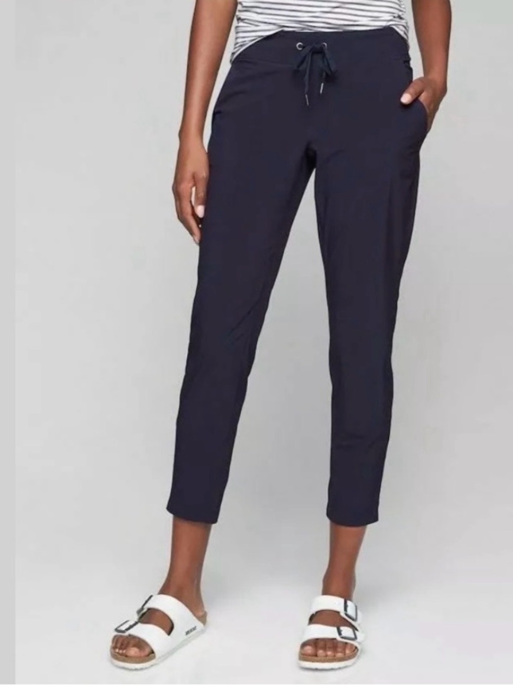 Athleta Women’s Midtown Ankle Pant Navy Jogger 2P
